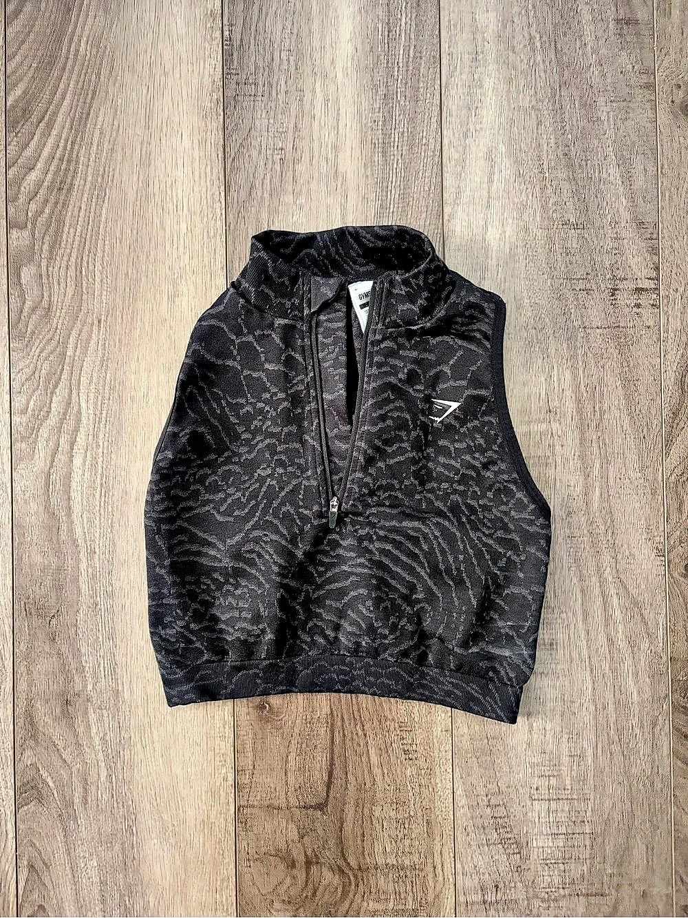GYMSHARK Adapt Animal Seamless Crop 1/2 Zip